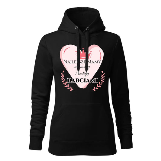 Najlepsze mamy awansują i zostają babciami | Bluza damska z kapturem DM26 - StoryCups.pl