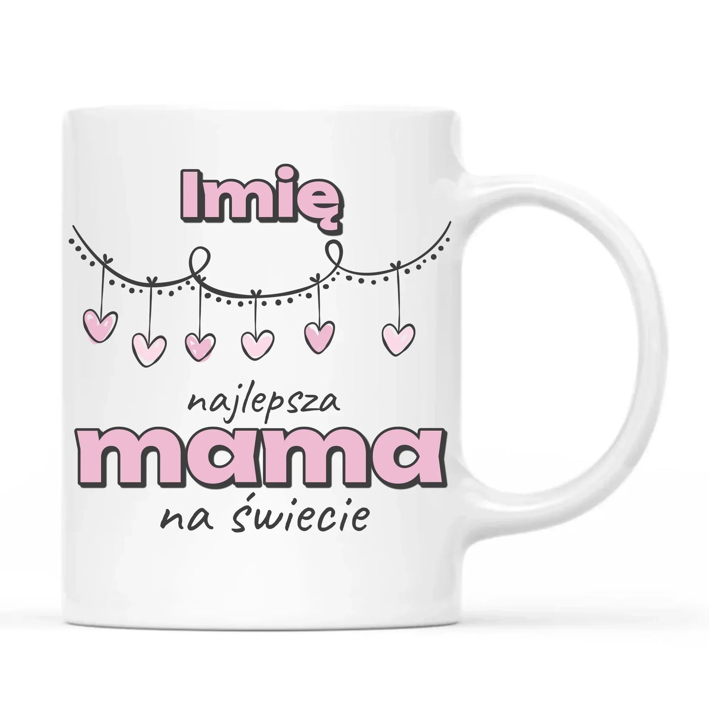 Najlepsza mama | Kubek z imieniem prezent dla mamy DM27 - StoryCups.pl