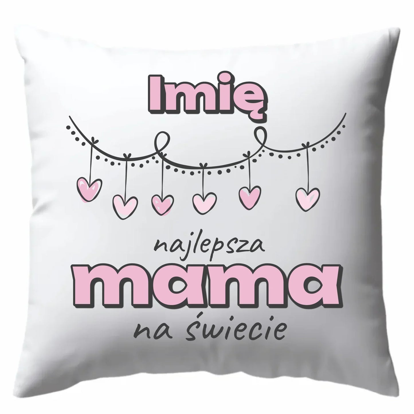Najlepsza mama | Poduszka z imieniem prezent dla mamy DM27 - StoryCups.pl