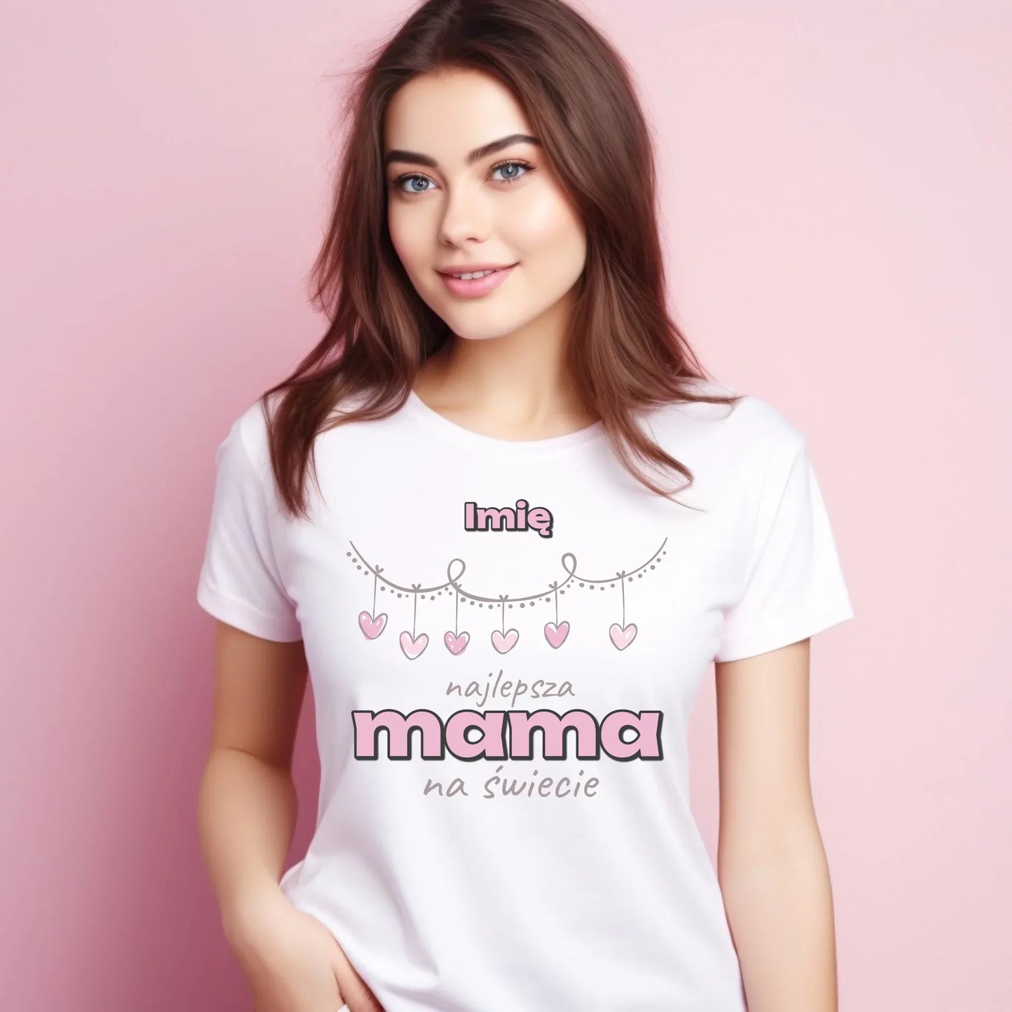 Najlepsza mama | Koszulka damska z imieniem prezent dla mamy DM27 - StoryCups.pl