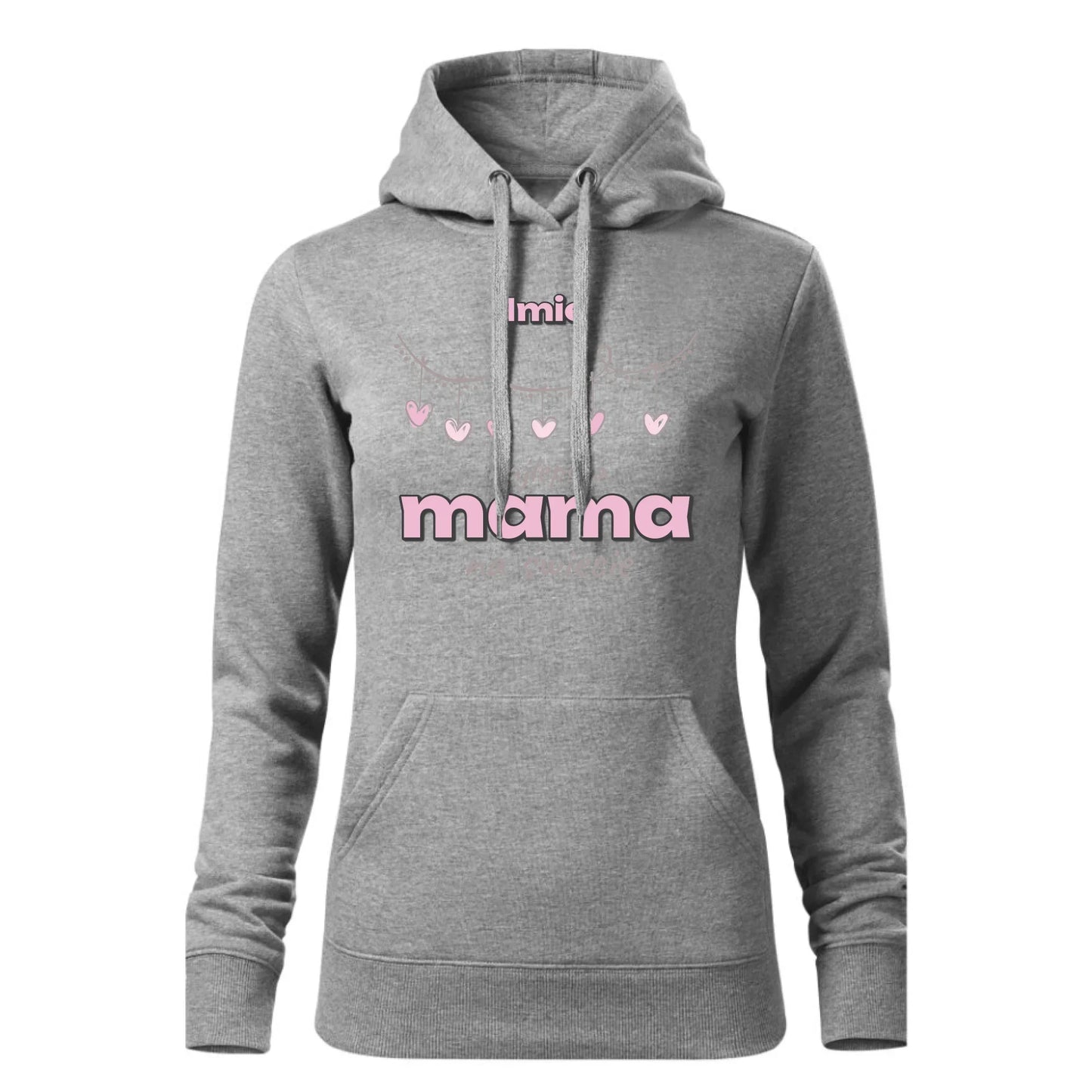 Najlepsza mama imię | Bluza damska z kapturem prezent dla mamy DM27 - StoryCups.pl