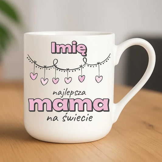 Najlepsza mama | Kubek elegant z imieniem prezent dla mamy DM27 - StoryCups.pl