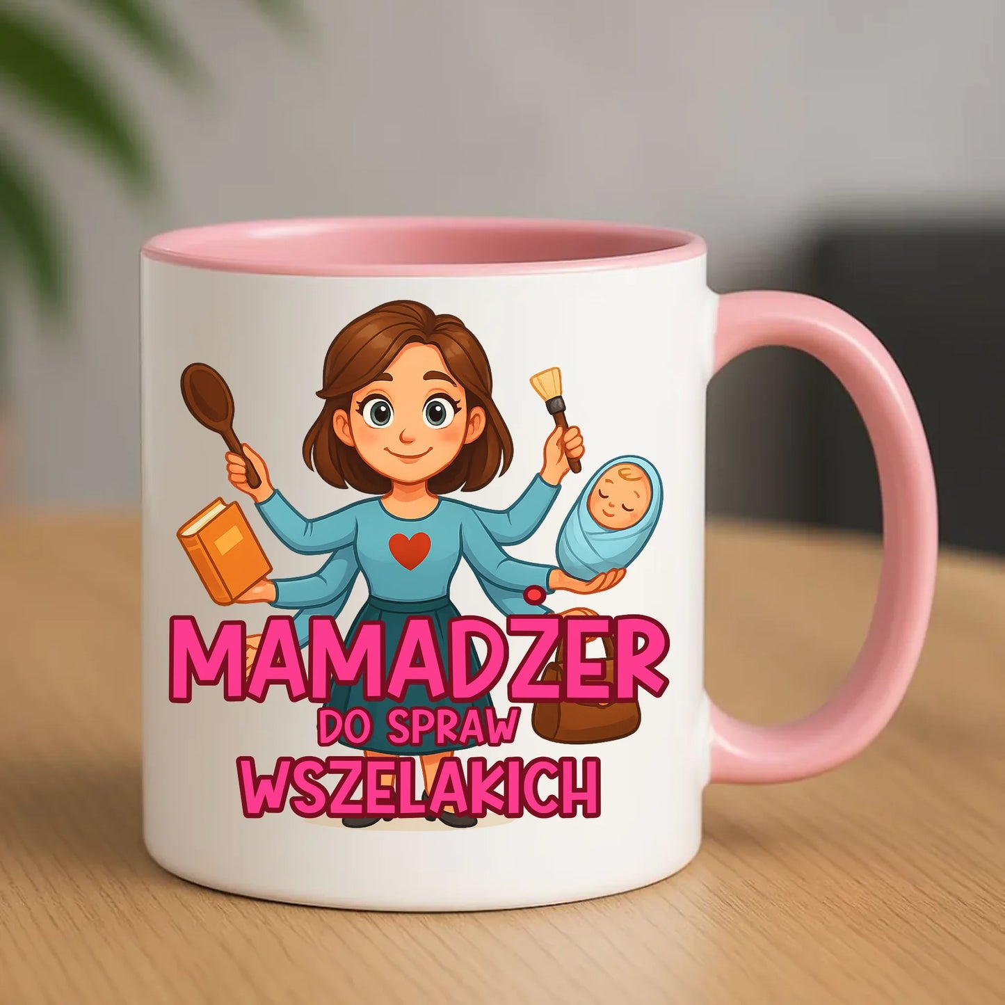 Kubek dla mamy upominek na Dzień Matki - różowy
