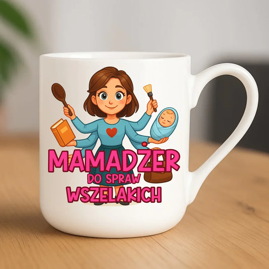Mamadżer do spraw wszelakich | Kubek elegant prezent dla mamy DM28 - StoryCups.pl