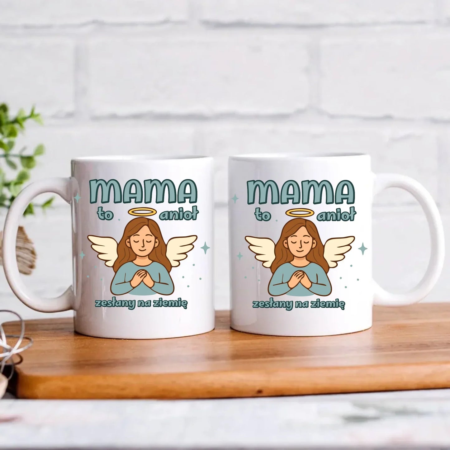 Mama to anioł zesłany na ziemię | Kubek prezent dla mamy DM30 - StoryCups.pl