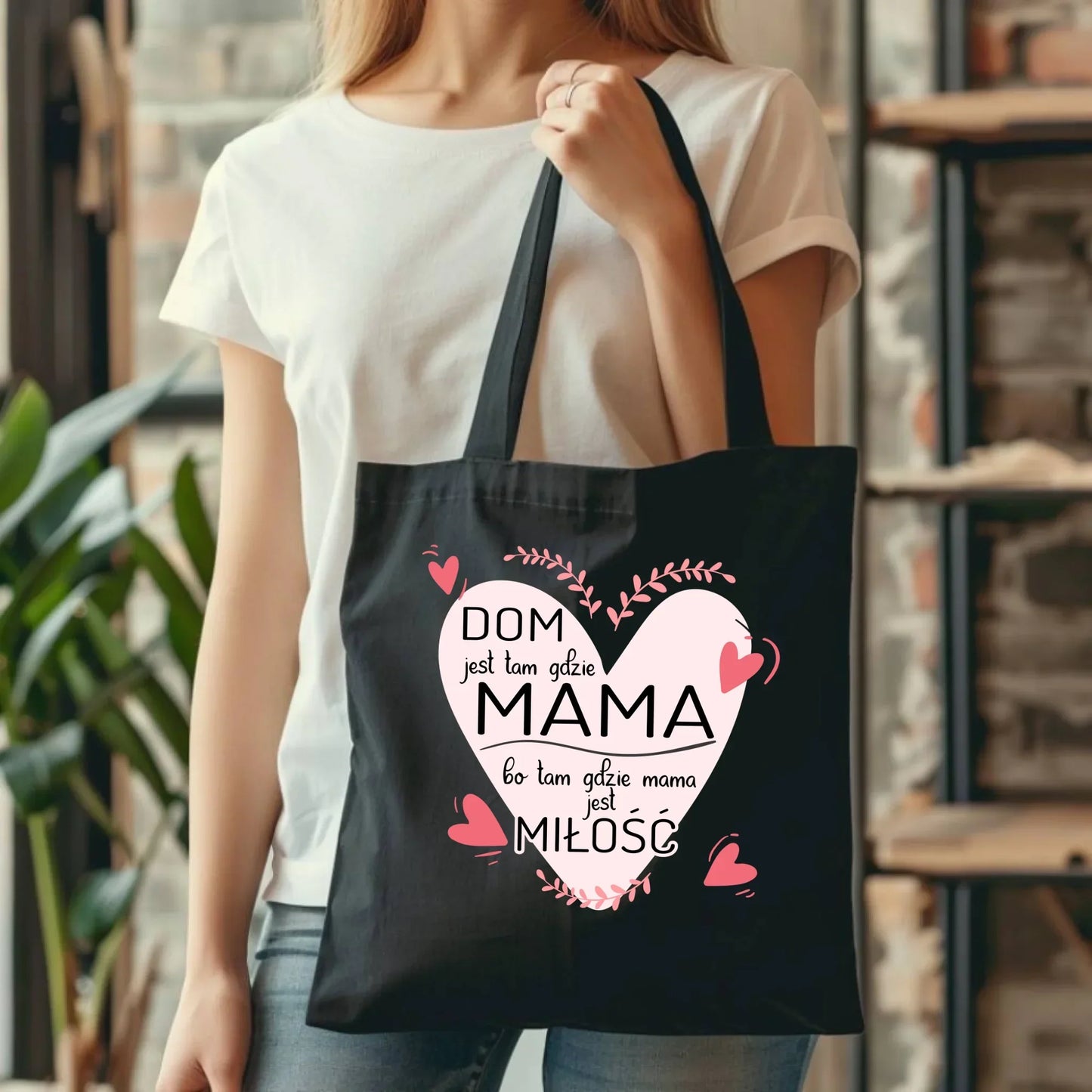 Dom jest tam gdzie mama | Torba prezent dla mamy DM31 - StoryCups.pl