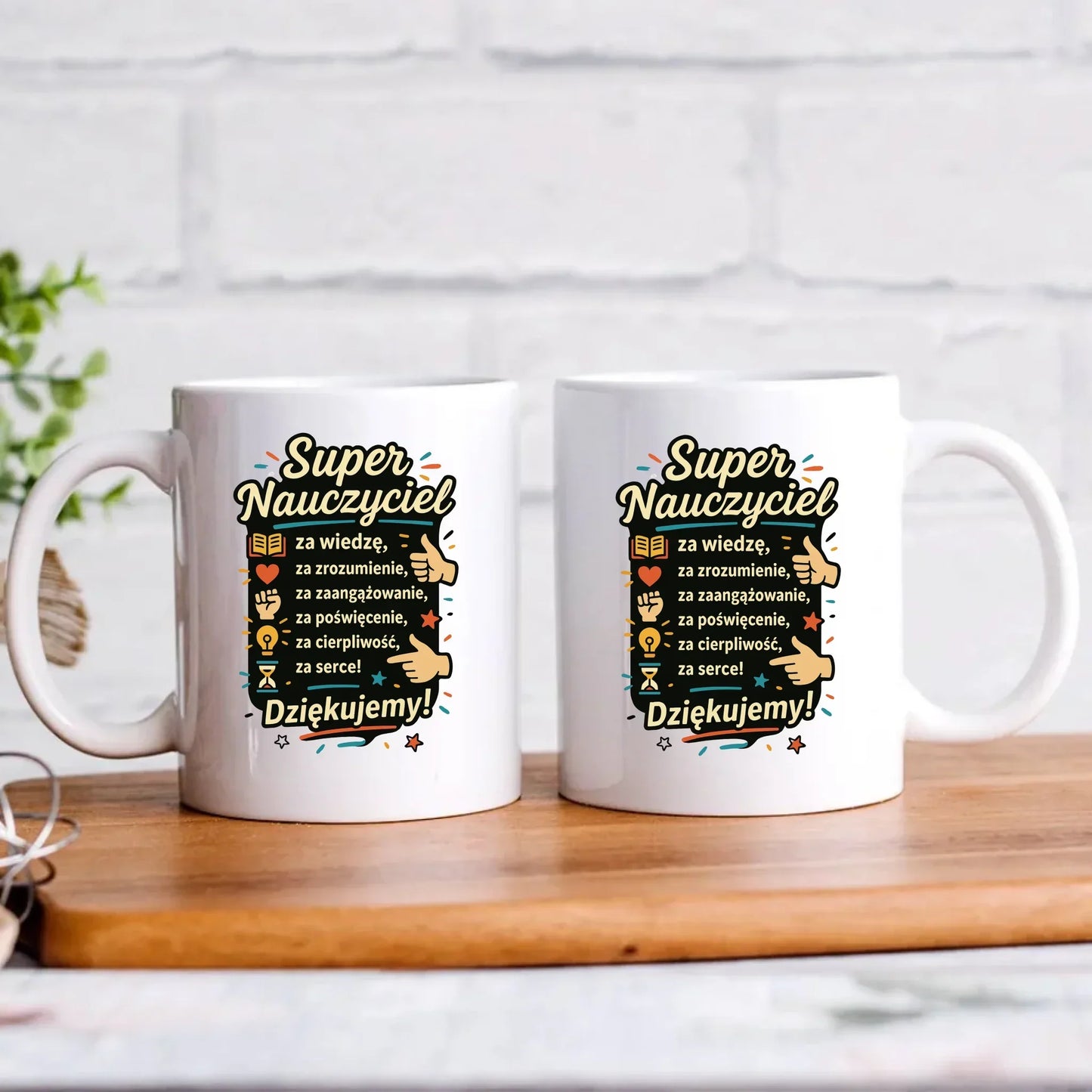Super Nauczyciel Podziękowanie | Kubek prezent na Zakończenie Roku Szkolnego N32 - StoryCups.pl