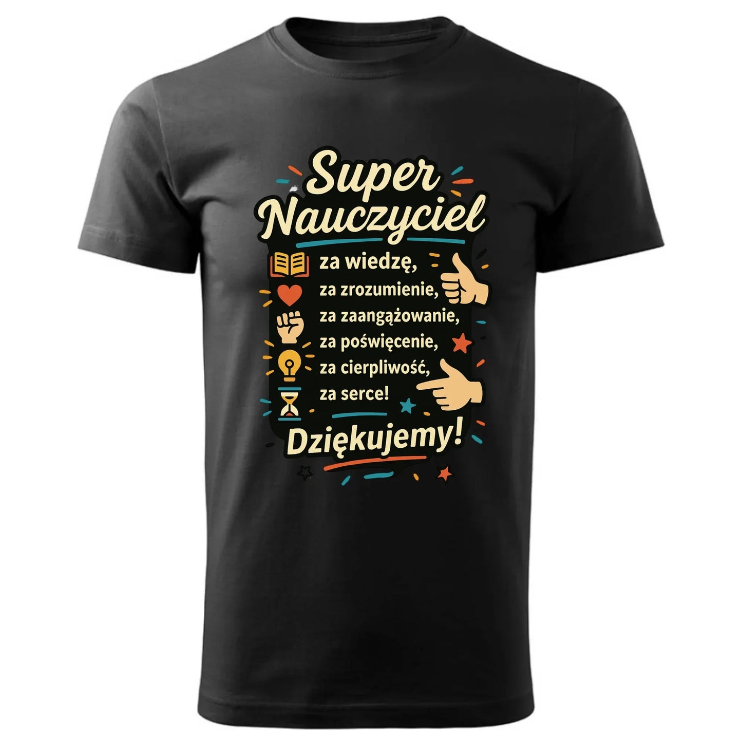 Super Nauczyciel | Koszulka męska prezent na Zakończenie Roku Szkolnego N32 - StoryCups.pl