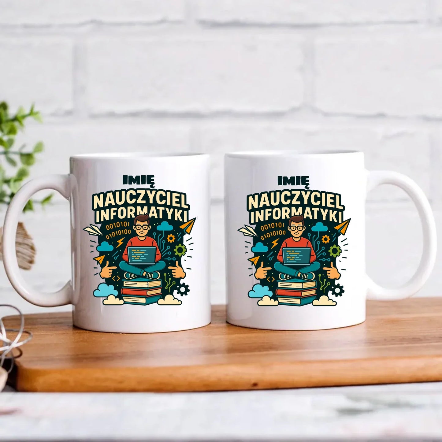 Nauczyciel informatyki | Kubek z imieniem na prezent N33 - StoryCups.pl