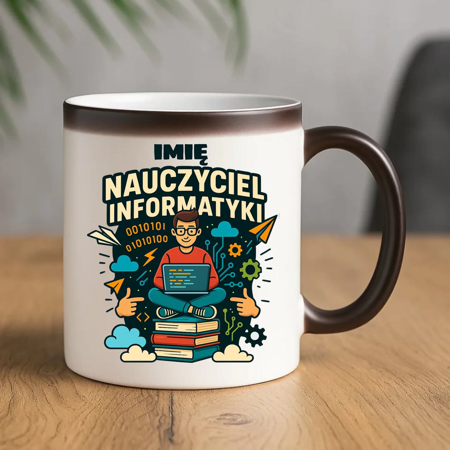 Prezent dla nauczyciela kubek magiczny NAUCZYCIEL ZAKOŃCZENIE ROKU SZKOLNEGO