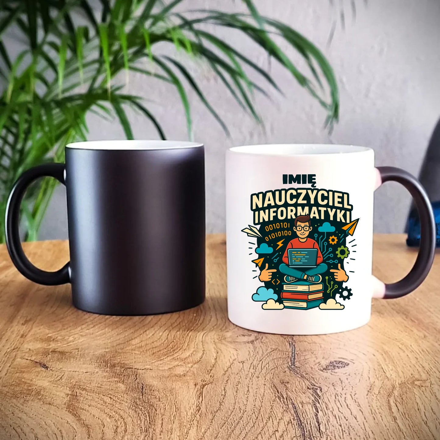 Prezent dla nauczyciela kubek magiczny NAUCZYCIEL ZAKOŃCZENIE ROKU SZKOLNEGO