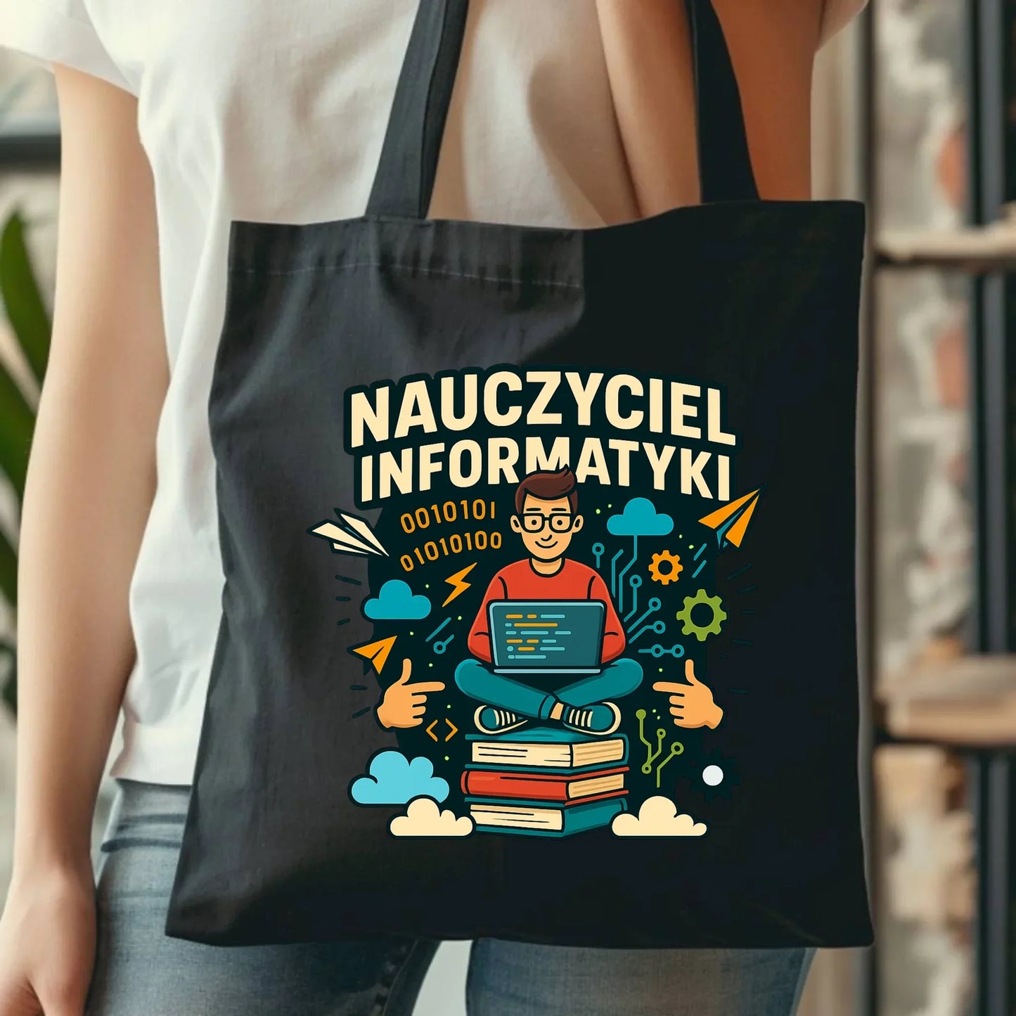 Nauczyciel informatyki | Torba z imieniem na prezent N33 - StoryCups.pl