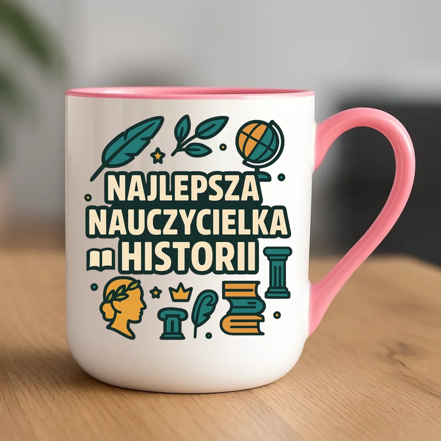 Najlepsza nauczycielka historii | Kubek elegant prezent dla nauczycielki N57 - StoryCups.pl