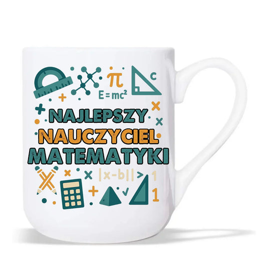 Najlepszy nauczyciel matematyki | Kubek elegant prezent dla nauczyciela N74 - StoryCups.pl