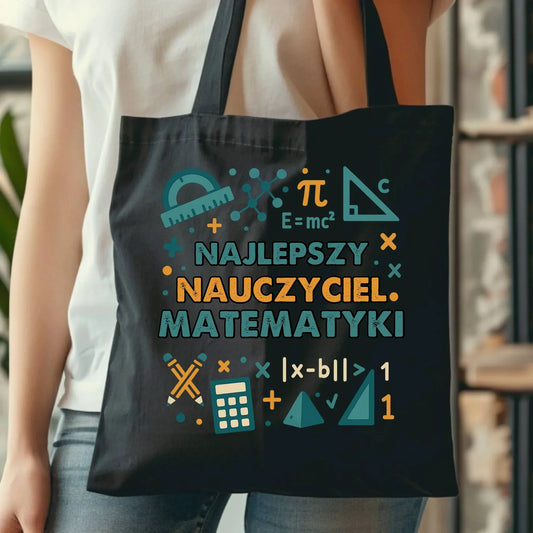 Najlepszy nauczyciel matematyki | Torba prezent dla nauczyciela N74 - StoryCups.pl