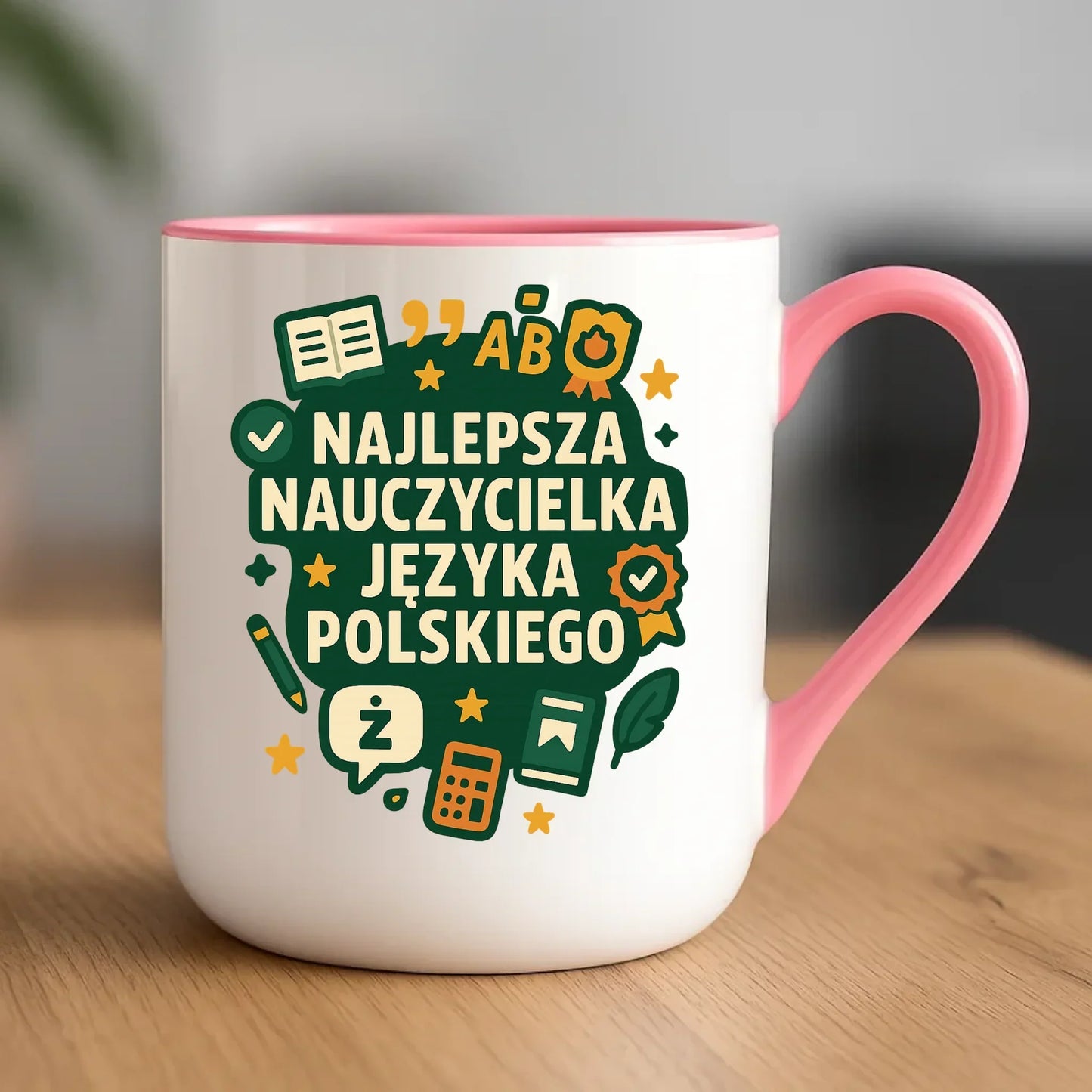 Najlepsza nauczycielka języka polskiego | Kubek elegant na prezent N75 - StoryCups.pl
