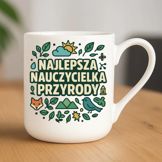 Najlepsza nauczycielka przyrody | Kubek elegant na prezent N64 - StoryCups.pl