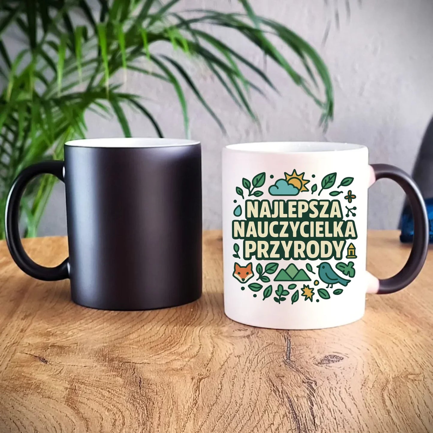Najlepsza nauczycielka przyrody | Kubek magiczny na prezent N64 - StoryCups.pl