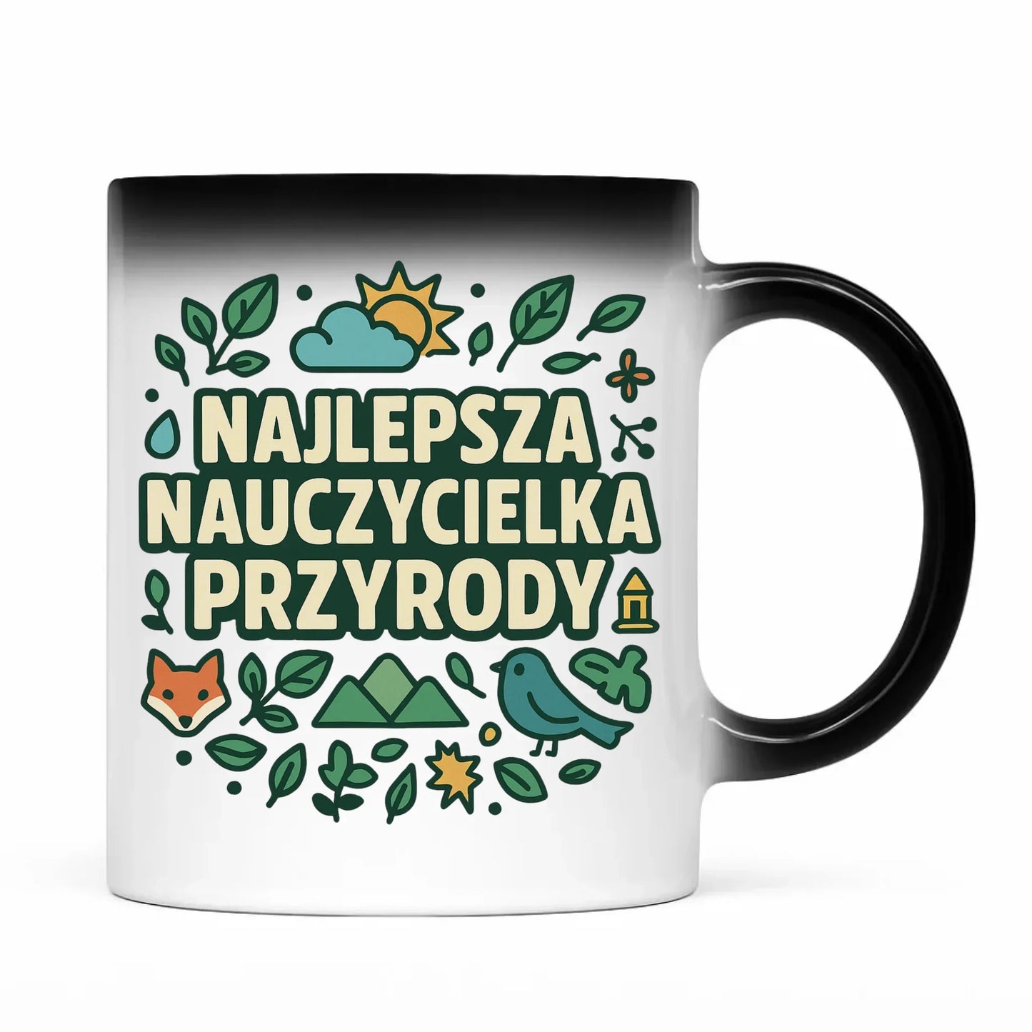 Najlepsza nauczycielka przyrody | Kubek magiczny na prezent N64 - StoryCups.pl