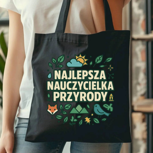 Najlepsza nauczycielka przyrody | Torba na prezent N64 - StoryCups.pl