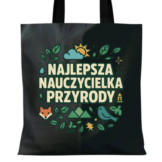 Najlepsza nauczycielka przyrody | Torba na prezent N64 - StoryCups.pl