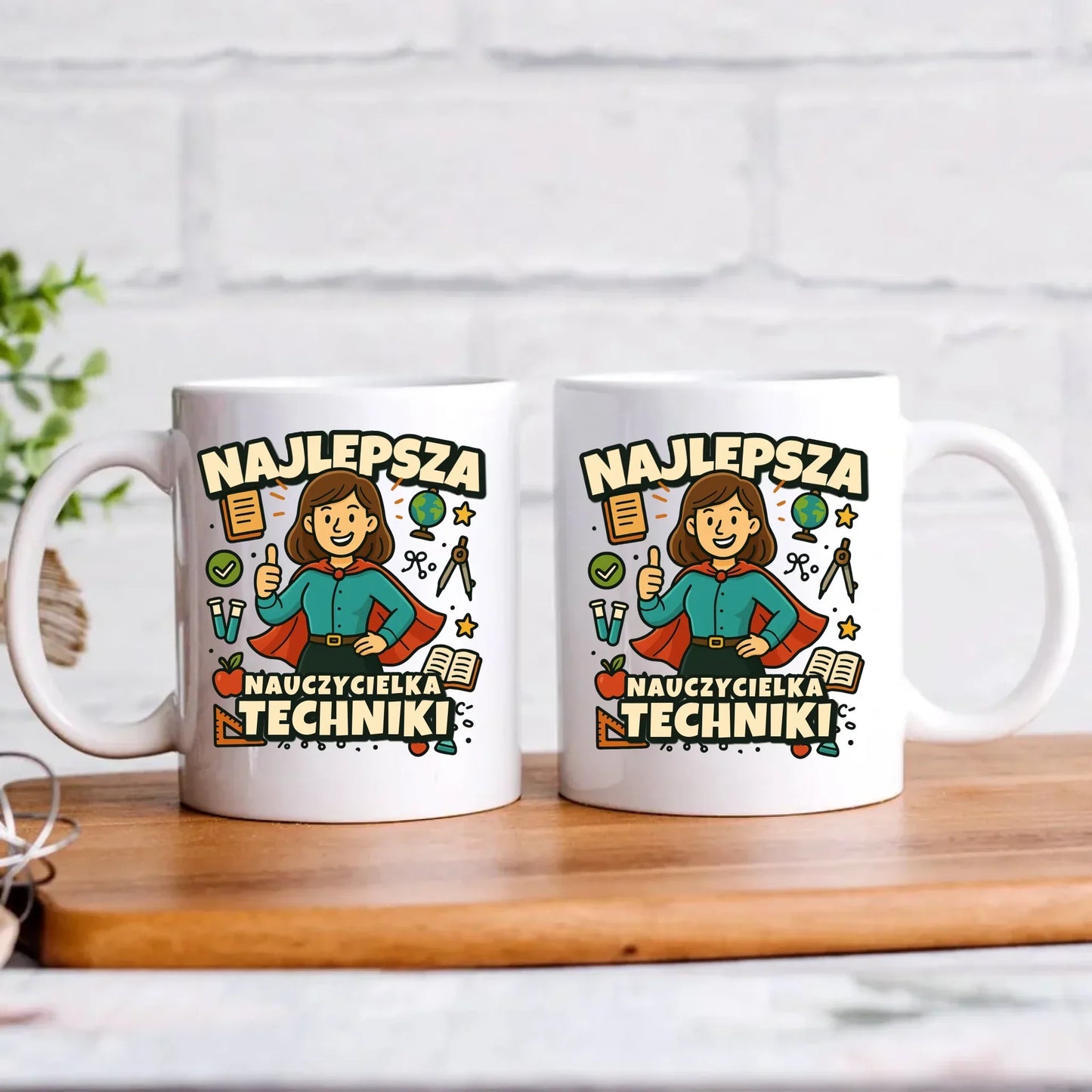 Najlepsza nauczycielka techniki | Kubek na prezent N76 - StoryCups.pl