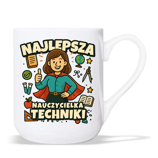 Najlepsza nauczycielka techniki | Kubek elegant na prezent N76 - StoryCups.pl
