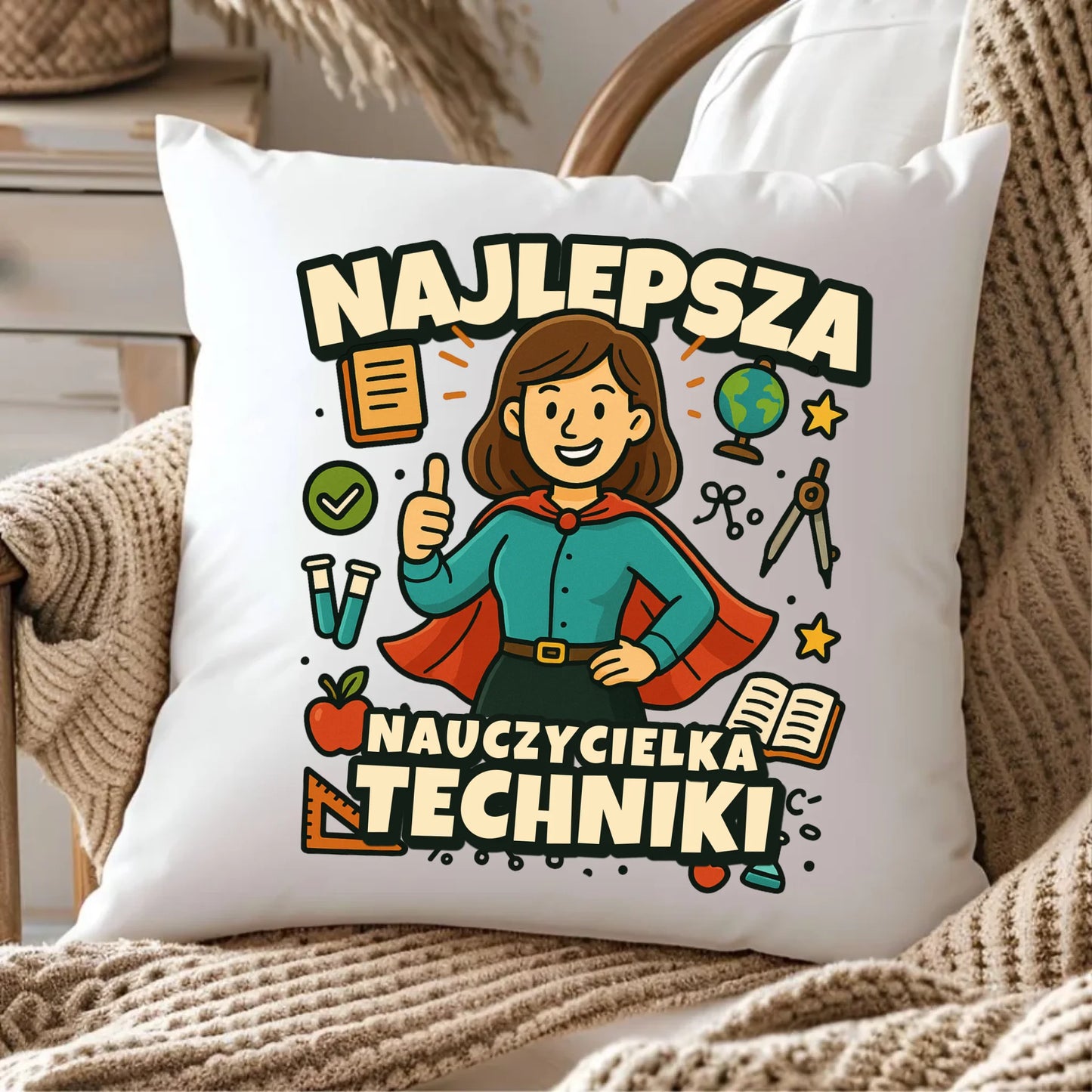 Poduszka prezent na Zakończenie Roku Szkolnego dla nauczyciela