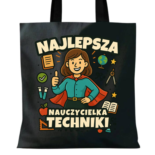 Najlepsza nauczycielka techniki | Torba na prezent N76 - StoryCups.pl