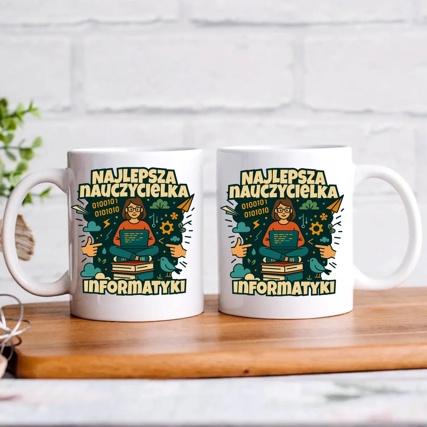Najlepsza nauczycielka informatyki | Kubek na prezent N51 - StoryCups.pl