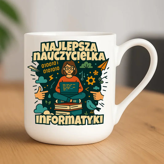 Najlepsza nauczycielka informatyki | Kubek elegant na prezent N51 - StoryCups.pl