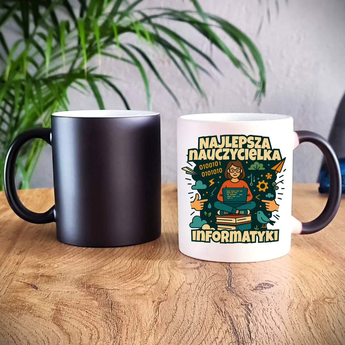 Prezent dla nauczyciela kubek magiczny NAUCZYCIEL ZAKOŃCZENIE ROKU SZKOLNEGO