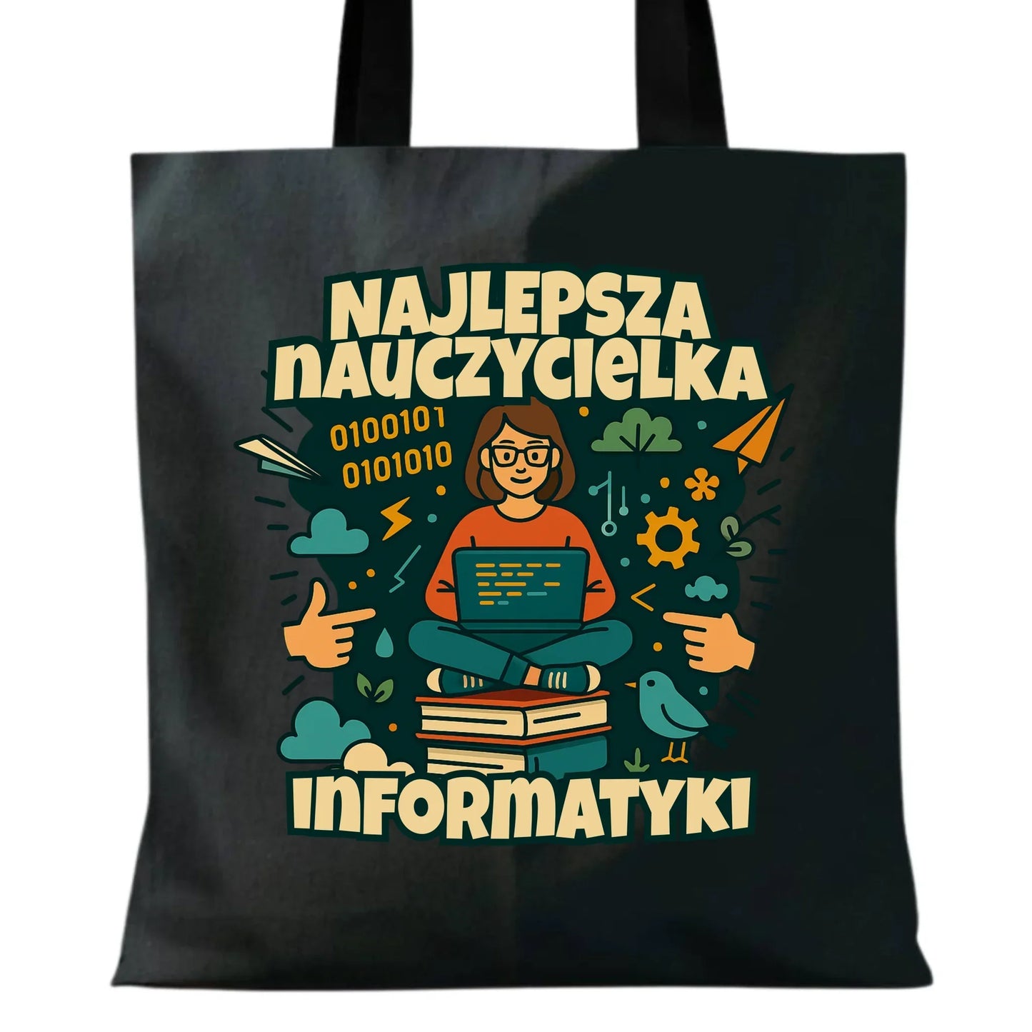 Najlepsza nauczycielka informatyki | Torba na prezent N51 - StoryCups.pl