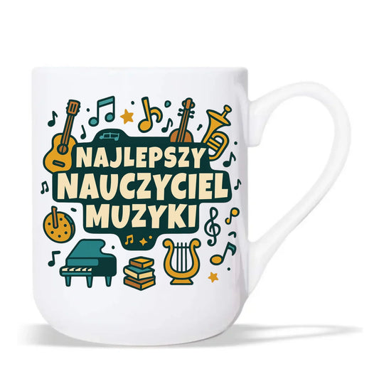 Najlepszy nauczyciel muzyki | Kubek elegant prezent dla nauczyciela N52 - StoryCups.pl