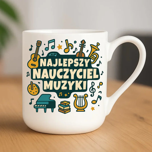 Najlepszy nauczyciel muzyki | Kubek elegant prezent dla nauczyciela N52 - StoryCups.pl