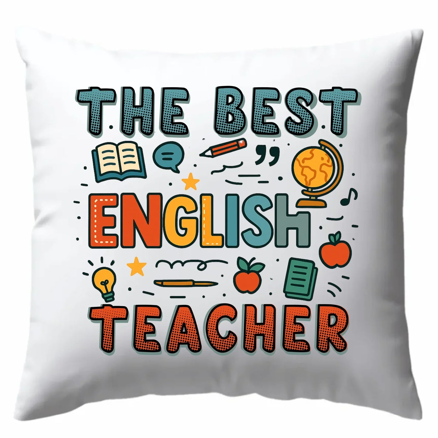 The best english teacher | Poduszka dla nauczyciela angielskiego N53 - StoryCups.pl