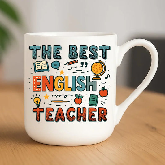 The best english teacher | Kubek elegant dla nauczyciela angielskiego N53 - StoryCups.pl