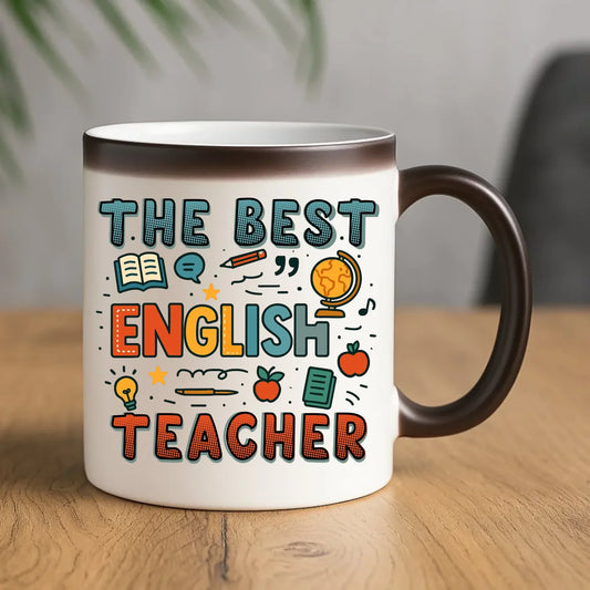 The best english teacher | Kubek magiczny dla nauczyciela angielskiego N53 - StoryCups.pl