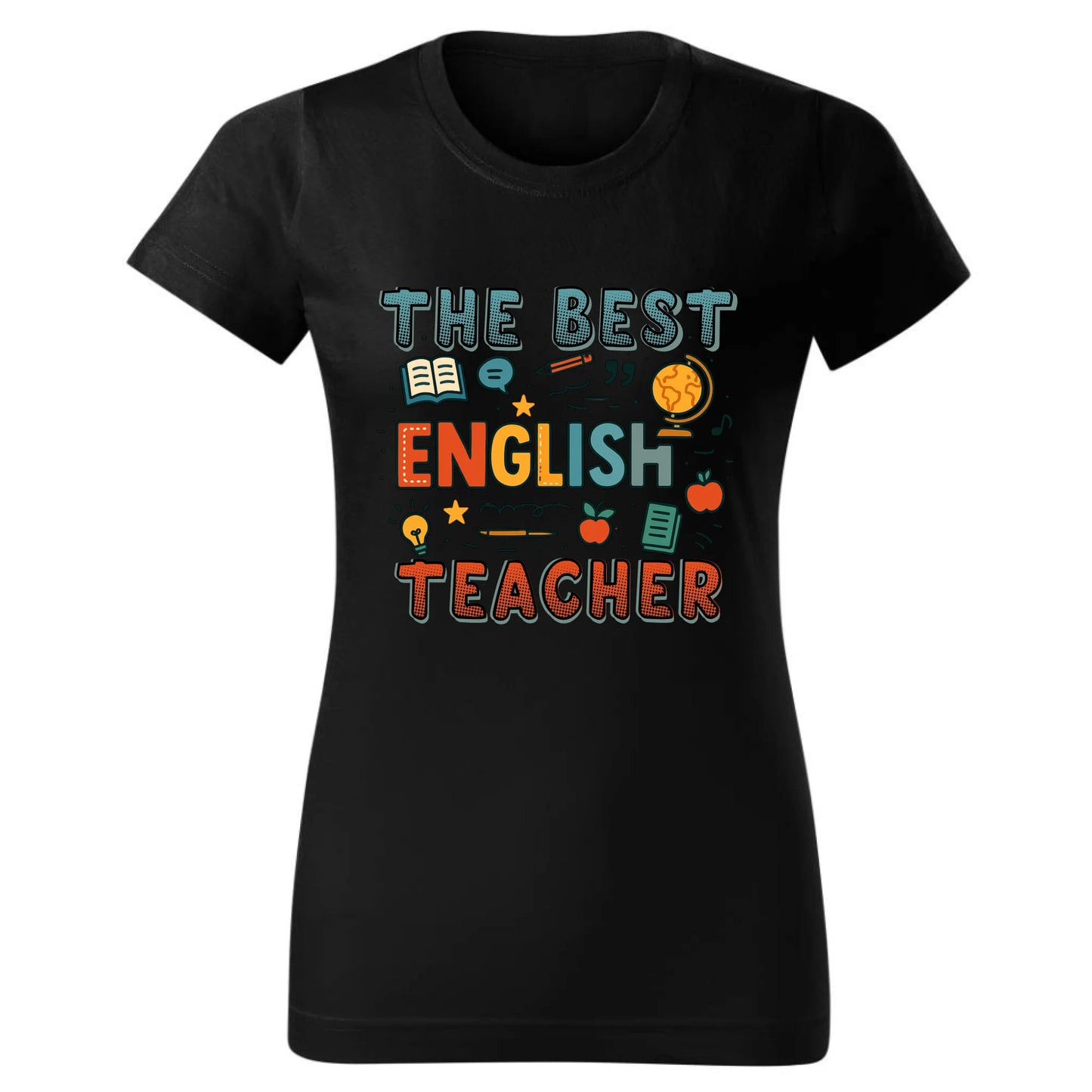 The best english teacher | Koszulka damska dla nauczycielki angielskiego N53 - StoryCups.pl