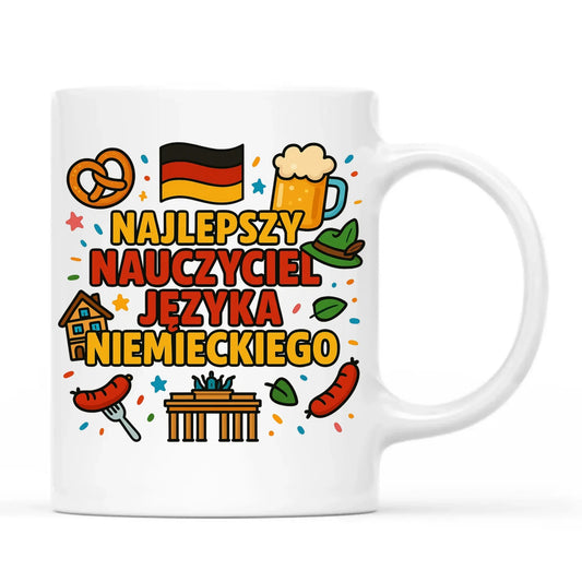 Najlepszy nauczyciel języka niemieckiego | Kubek na prezent N54 - StoryCups.pl