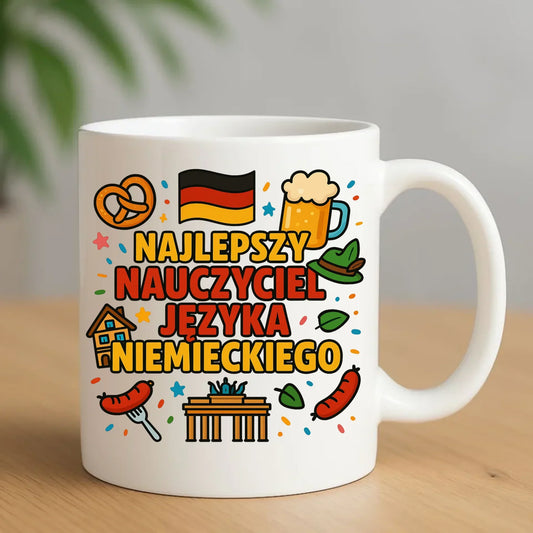 Najlepszy nauczyciel języka niemieckiego | Kubek na prezent N54 - StoryCups.pl