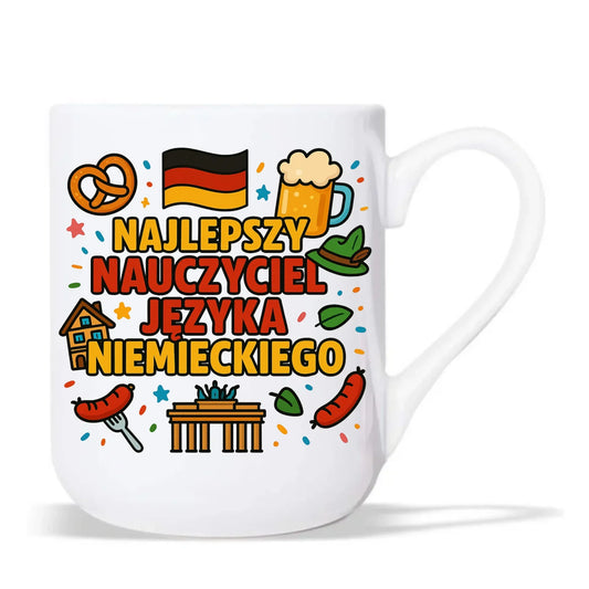 Najlepszy nauczyciel języka niemieckiego | Kubek elegant na prezent N54 - StoryCups.pl