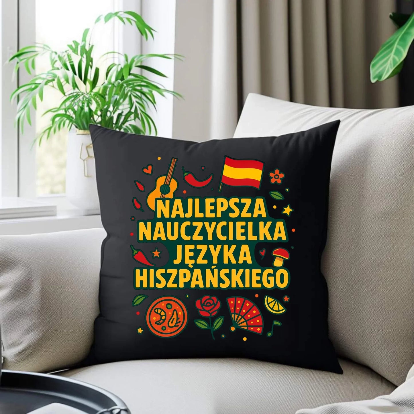 Nauczycielka języka hiszpańskiego | Poduszka dekoracyjna na prezent N55 - StoryCups.pl