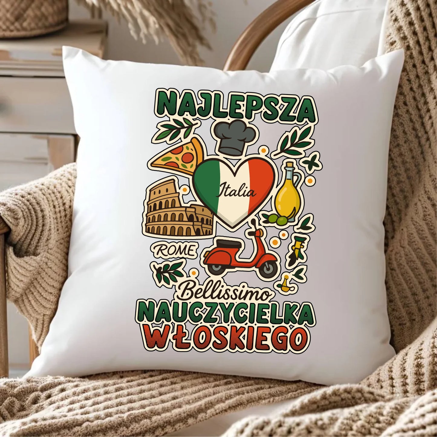 Poduszka prezent na Zakończenie Roku Szkolnego dla nauczyciela