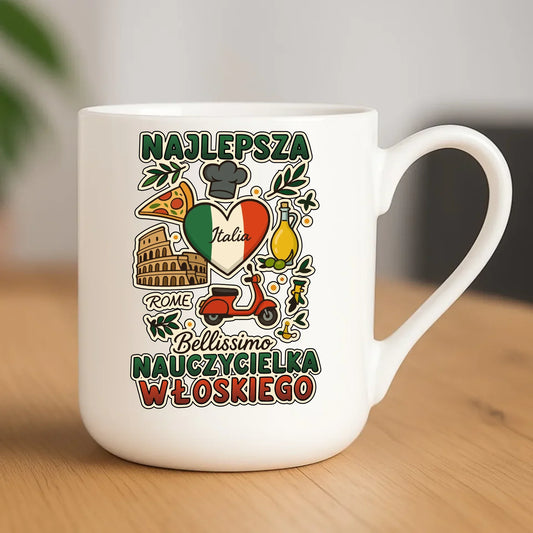 Nauczycielka języka włoskiego | Kubek elegant na prezent N56 - StoryCups.pl