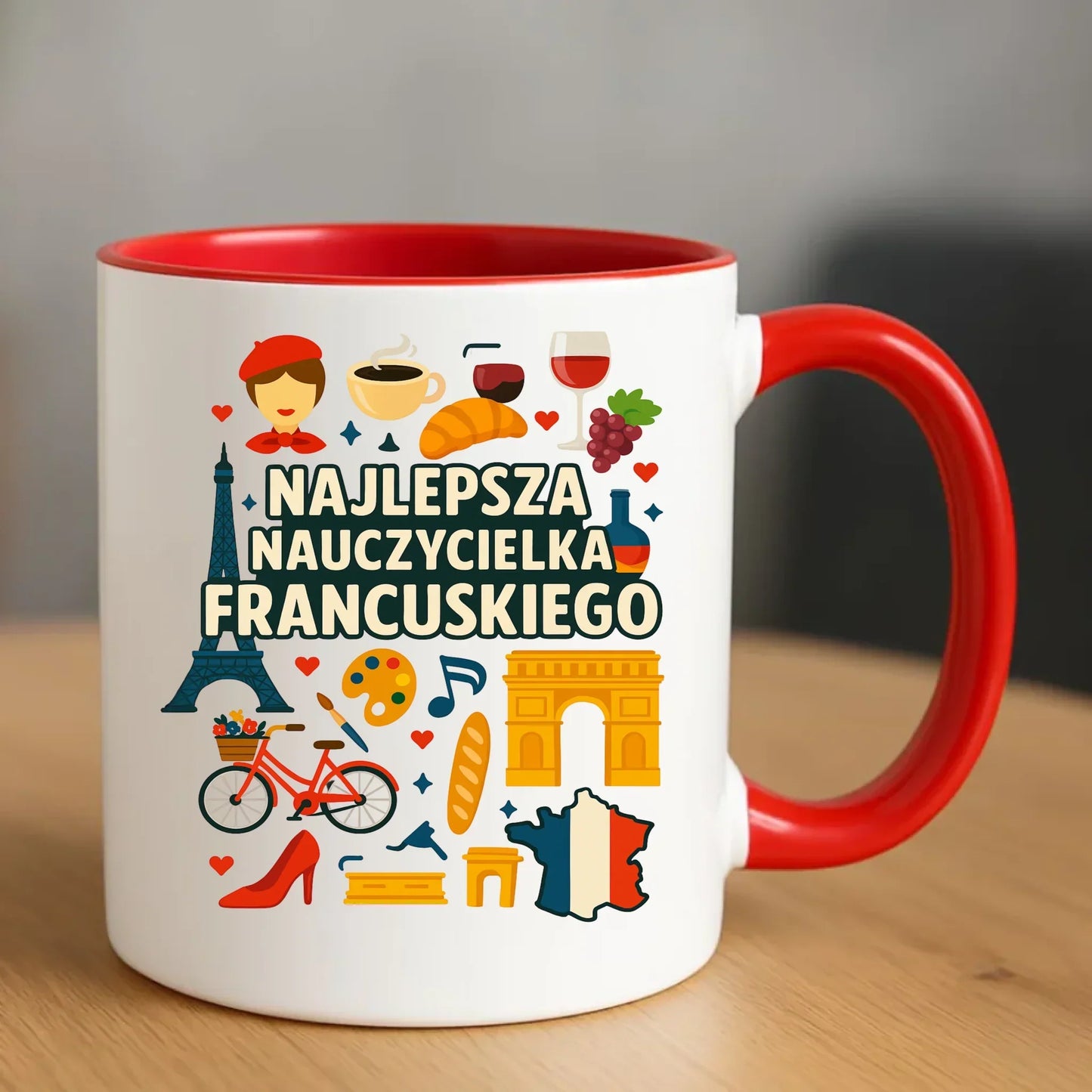 Nauczycielka języka francuskiego | Kubek na prezent N58 - StoryCups.pl