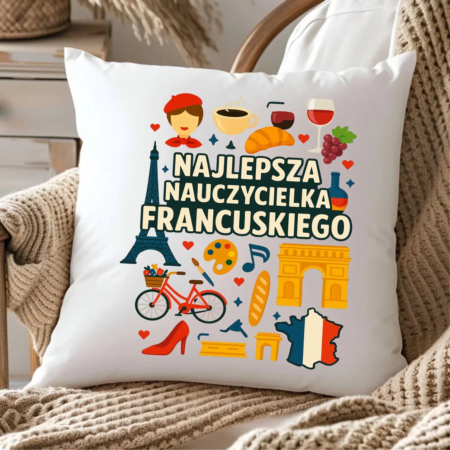 Poduszka prezent na Zakończenie Roku Szkolnego dla nauczyciela