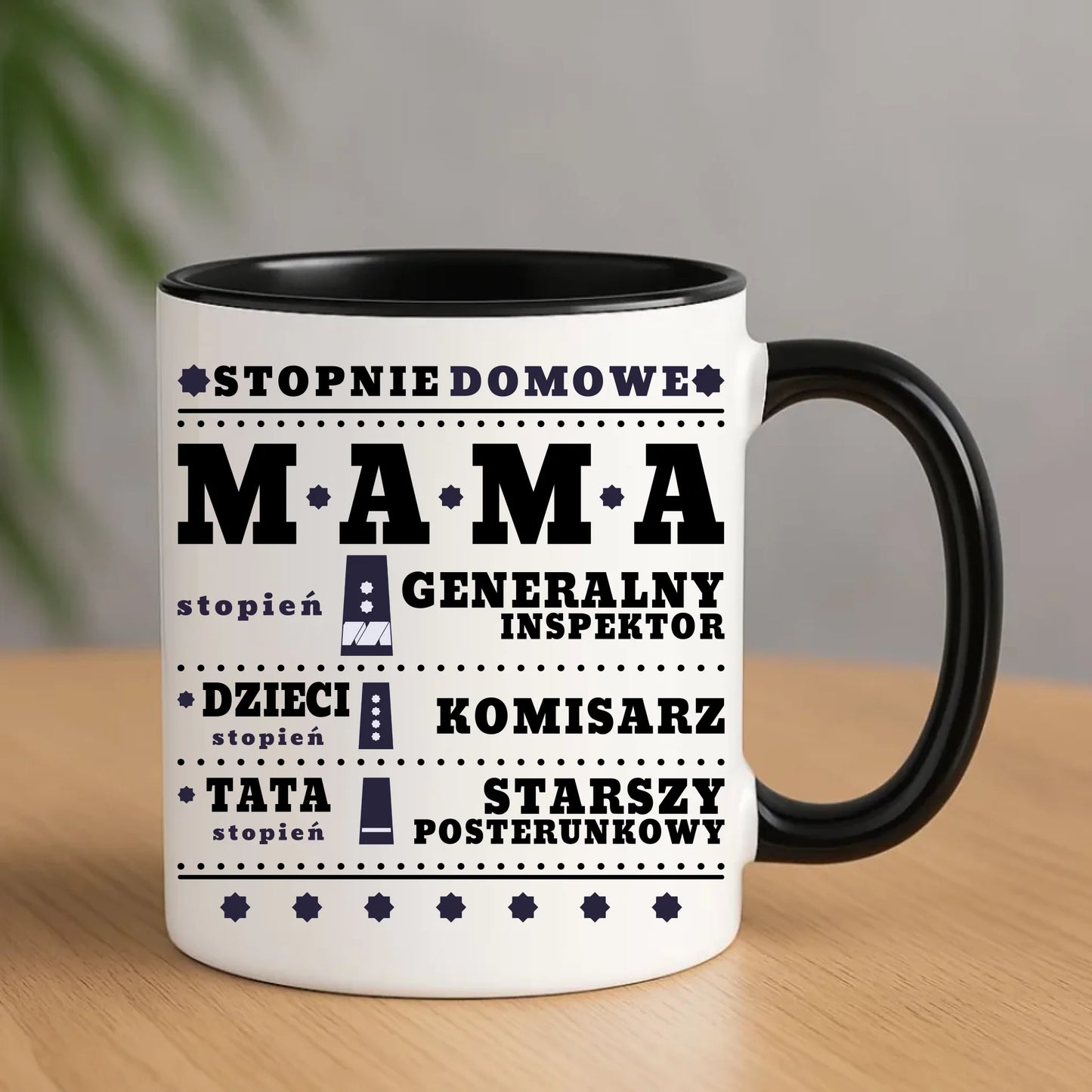 Kubek dla mamy prezent na Dzień Mamy - czarny