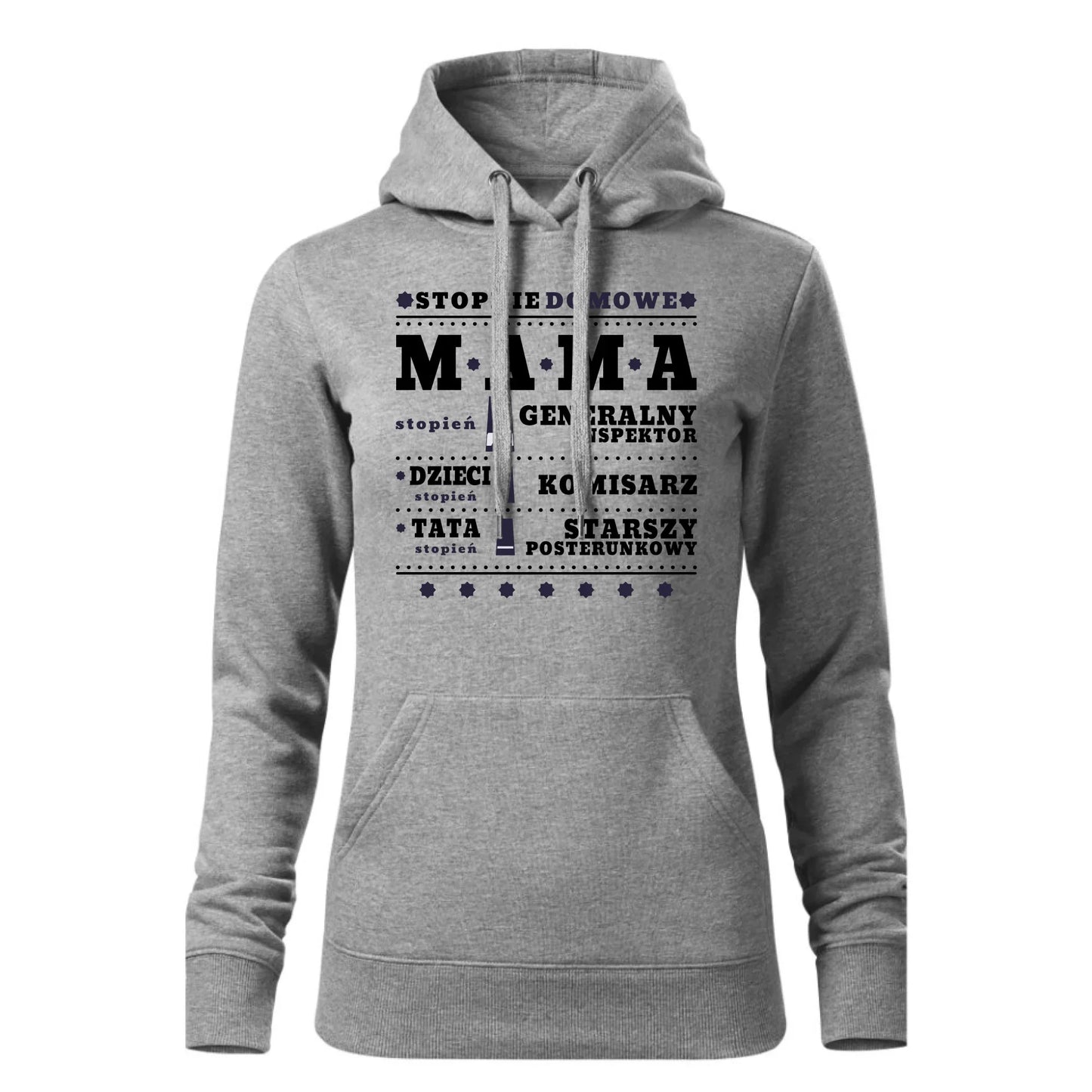 Generał mama policja | Bluza damska z kapturem prezent dla mamy DM41 - StoryCups.pl
