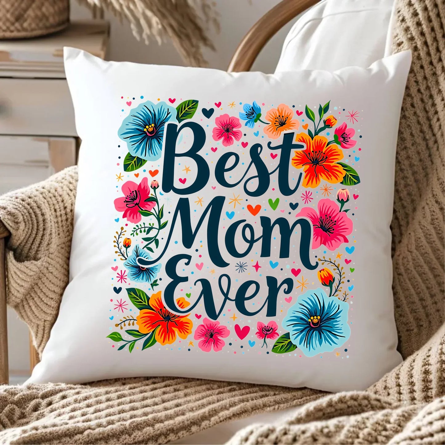 Best mom ever | Poduszka DM34 - StoryCups.pl